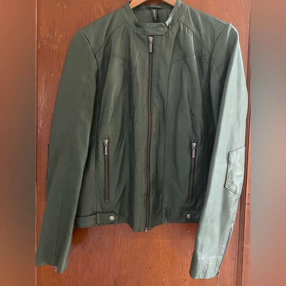 Naf Naf France genuine leather jacket. - Picture 1 of 5